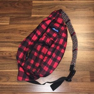Kavu Lumberjack Plaid Rope Crossbody Bag